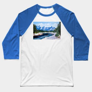 Stream near the Rockies Baseball T-Shirt